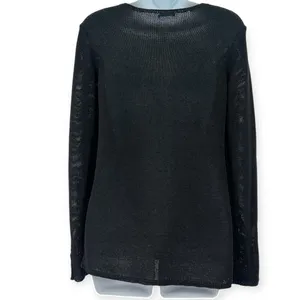 J. McLaughlin | XS | Open Knit Semi Sheer V-neck Pullover Sweater thumbnail 5