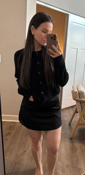 Black Silk Skirt thumbnail 1