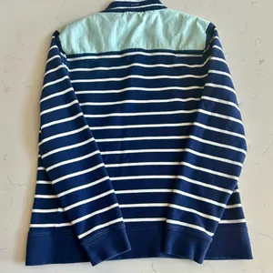 Vineyard Vines Navy and White Striped Quarter-Zip thumbnail 5