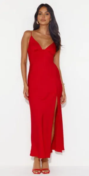 Hello Molly Red Maxi Dress thumbnail 1