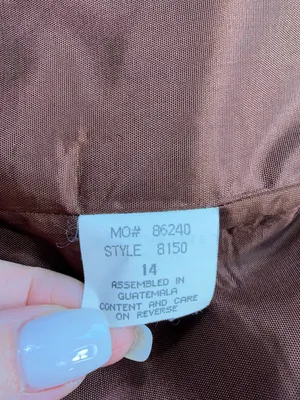 Sag Harbor 100% Wool Rich Brown Single-Breasted Blazer Size 14 thumbnail 8
