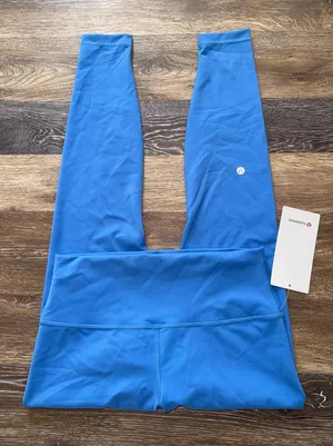 Lululemon Wunder Train High Rise 28” Pool Party Size 10 NWT thumbnail 1
