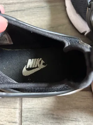 Nike Black and White Knit Running Shoes thumbnail 6