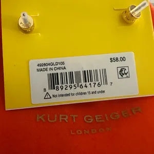 Kurt Geiger Pace‎ Crystal Opal Heart Earrings thumbnail 8