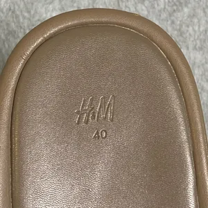 H&M Platform Slide Sandals Women's Size 40 US‎ 9 Taupe Brown Padded Chunky EUC thumbnail 6