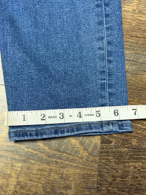 American Eagle Mom Jeans High Rise Stretch Womens 8 Medium Wash Blue thumbnail 2