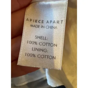 Apiece Apart‎ Skirt Women Medium White Cotton Analisa A Line Mini Pom Pom Tiered thumbnail 8
