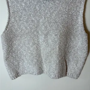 Free People Little White Lies Sweater Vest Oatmeal Large‎ thumbnail 4