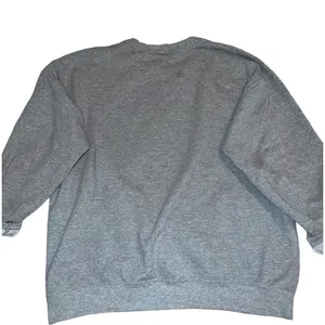 Gildan brand cute gray sweatshirt with fun sayings on front! thumbnail 5