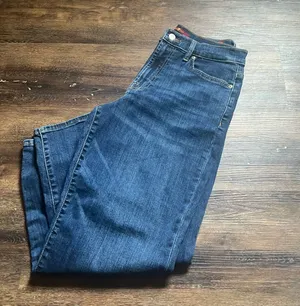 7 For All Mankind High Rise Blue Jeans thumbnail 1