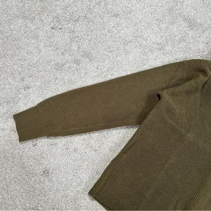 NWT Mango Women’s Crewneck Knit Sweater Longsleeve in Dark Olive S thumbnail 5