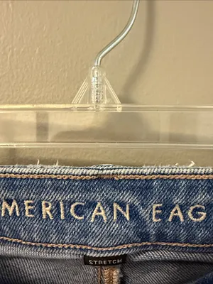 American Eagle Distressed High-Rise Mom Straight Jeans 00/25 thumbnail 5