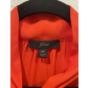 J.Crew Long Sleeve Tie Red Blouse thumbnail 3