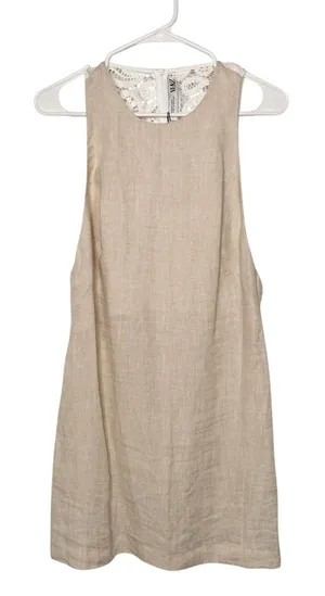 Zara Sleeveless Lace Mini Dress Size M NWT thumbnail 1