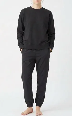 Naked Wardrobe Mens Black Sweatshirt and Jogger Sweatpants Set Size S thumbnail 1