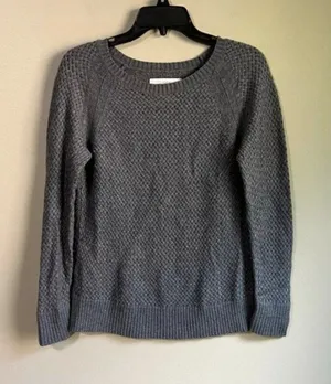 Loft medium grey long sleeve sweater‎ thumbnail 1