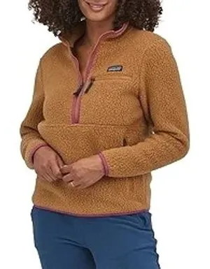 Patagonia Sweatshirt Women XS Brown Retro Pile Fleece Pullover Gorpcore Outdoor‎ thumbnail 1