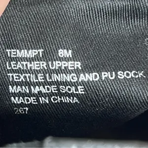 Steve Madden Temmpt Black Leather Mid Rise Boots 8M moto back zipper thumbnail 3