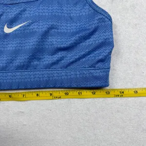 Nike Swoosh Dri-FIT Women’s Sports Bra Medium Blue Racerback Athletic thumbnail 5