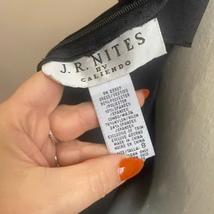 J.R Nites Caliendo by Y2K‎ Black Velvet and Mesh Mini Black Short Dress Size 8 thumbnail 6