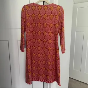Spartina 449 Long Sleeve Dress Fringe‎ Red thumbnail 4