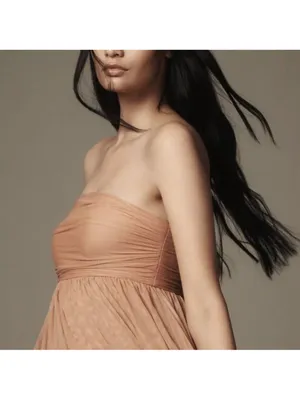 Anthropologie‎ Let Me Be Strapless Ombre Maxi Dress Size Large NWT thumbnail 4