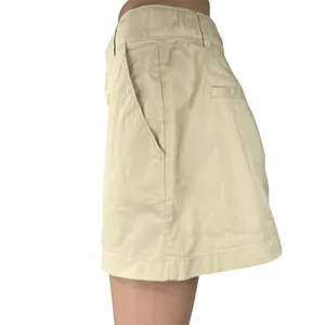 Abercrombie & Fitch Beige High Waist Twill Chino Mini Straight Pencil Skirt Sz S thumbnail 3