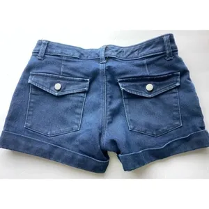 Gap • Navy Blue Pleated Cuff Shorts thumbnail 6