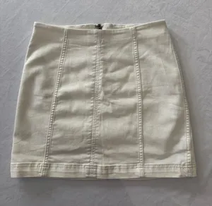 Free People Classic Cream Mini Skirt thumbnail 1