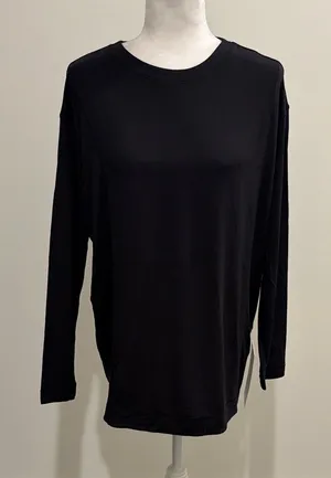 New with Tags Lululemon Modal Pleated Back Long Sleeve Top Sz 8 thumbnail 1