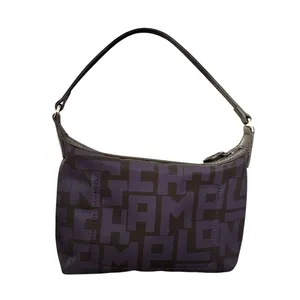 Longchamp Le Pliage LGP Nylon Pouch Clutch Black Navy thumbnail 4