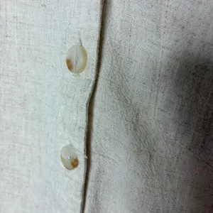 Love Note Beige Rayon Linen Blend Button Up Shirt Short Sleeve Womens Medium thumbnail 4