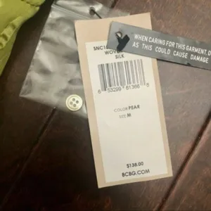BCBGMaxAzria runway silk camisole green M thumbnail 6