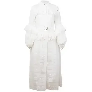 Acler Valentine Ivory Broderie Anglaise Cotton Midi Dress Long Sleeve 2 thumbnail 16