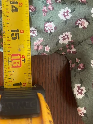 Altar'd State Olive Green Floral Square Neck Mini Dress thumbnail 6
