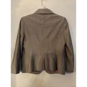 Loft Women's Button Front Blazer Jacket Charcoal Gray Size 6‎ thumbnail 4