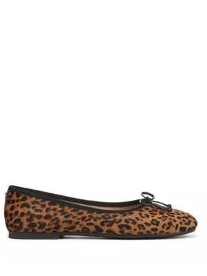 Sam Edelman Women's Alie Animal Print Calf Hair Ballet Flats thumbnail 4