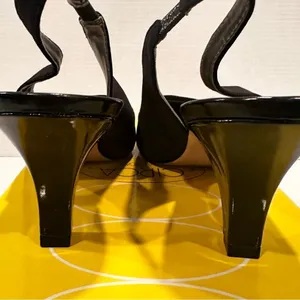 Joan & David Luxe CJDameka Slingback Pump Women's 9‎ Black Fabric Upper NEW thumbnail 4