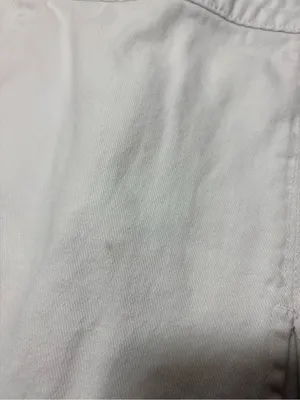 LIONESS White High-Waist Denim Mini Skirt with Front Slit thumbnail 8