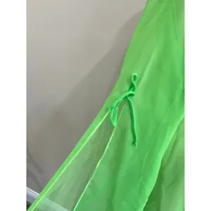 Shirley of Hollywood Sheer Lace Robe Lingerie‎ Coquette Green S/M thumbnail 7