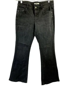 White House Black Market Women's Black Distressed Jeans thumbnail 1