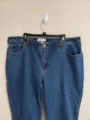 Abercrombie & Fitch Curve Love High Rise The '90s Relaxed Jean size 35 / U.S. 20 thumbnail 3