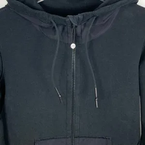Lululemon Voyage Hoodie Stretch French Terry Yoga Boardshort Fabric Black 8 thumbnail 7