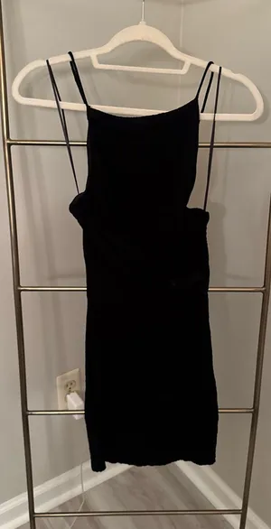 Zara Black Mini Dress thumbnail 1