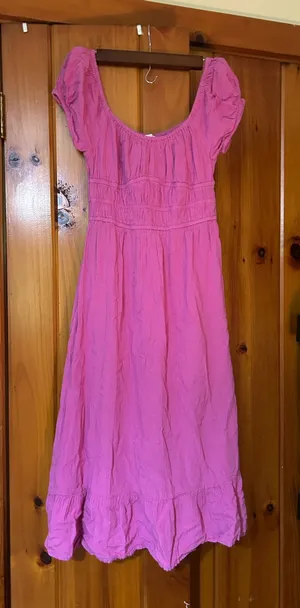 Sim & Sam magenta midi dress thumbnail 1