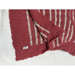 Free People Sweater Womens S Orange White Striped Crop Boxy Cap Sleeve‎ Beachy thumbnail 6