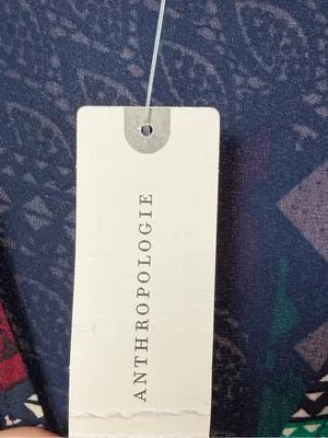 NWT Anthropologie Porridge Multi Color Abstract Patch Work Wrap Maxi Dress XS‎ thumbnail 5