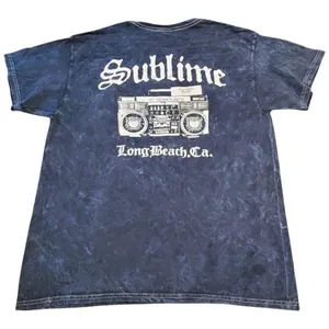 Large Sublime Demin Blue Graphic T-Shirt thumbnail 2