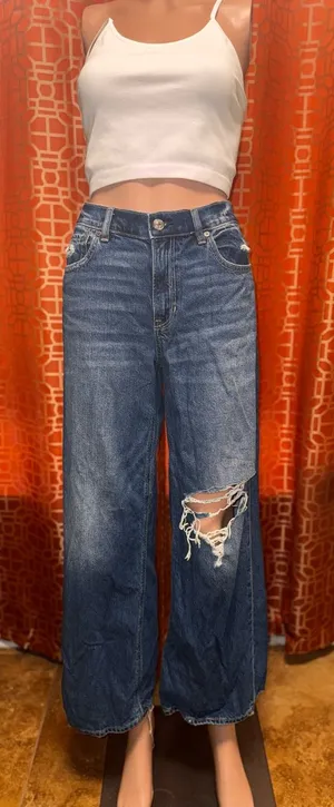 American Eagle Low Rise Skater Jeans Size 8 Short thumbnail 1