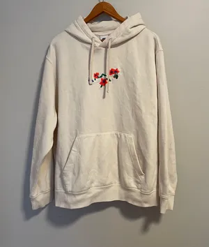 Nike Floral Swoosh Embroidery Hoodie thumbnail 2